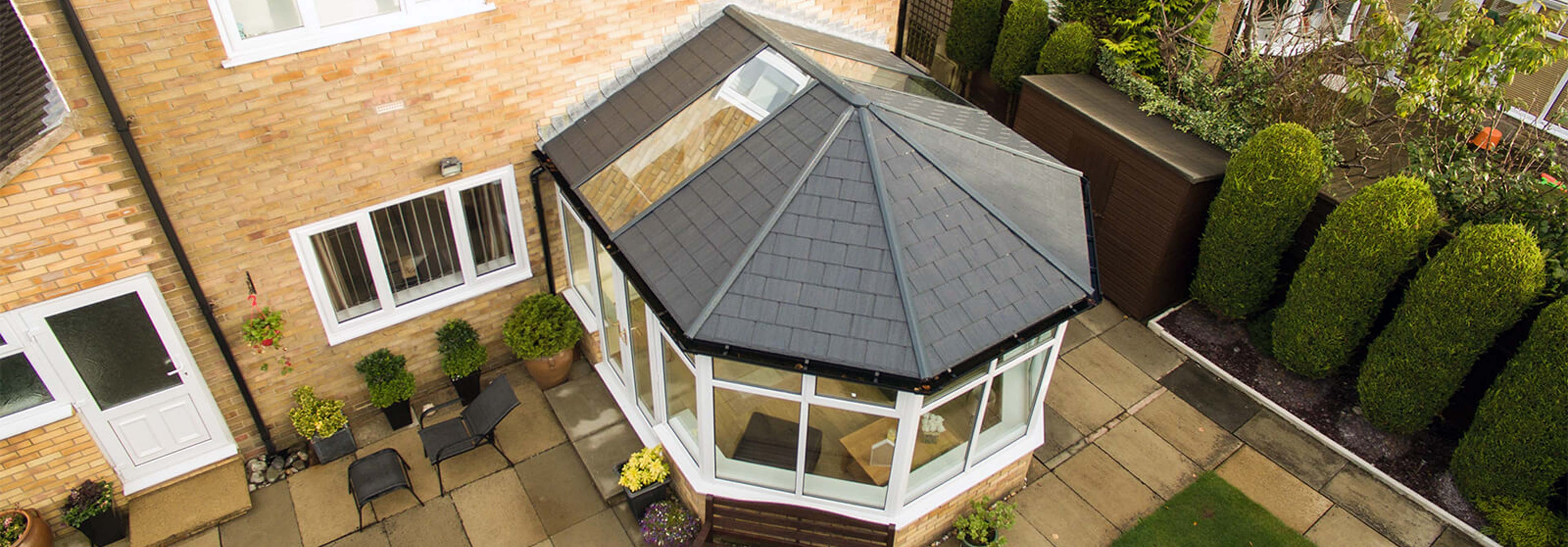 Can conservatories have solid roofs?