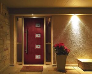 red composite door